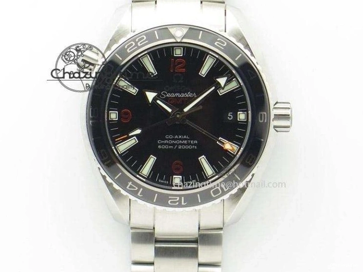 0104 Vibrant Planet Ocean Professional SS V6F 37mm Ladies Ceramic Bezel On Black Leather Strap A 8257